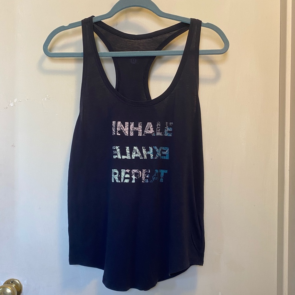 Lululemon racer back yoga tank good condition